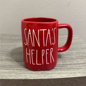 Rae Dunn Red Santa's Helper Mug